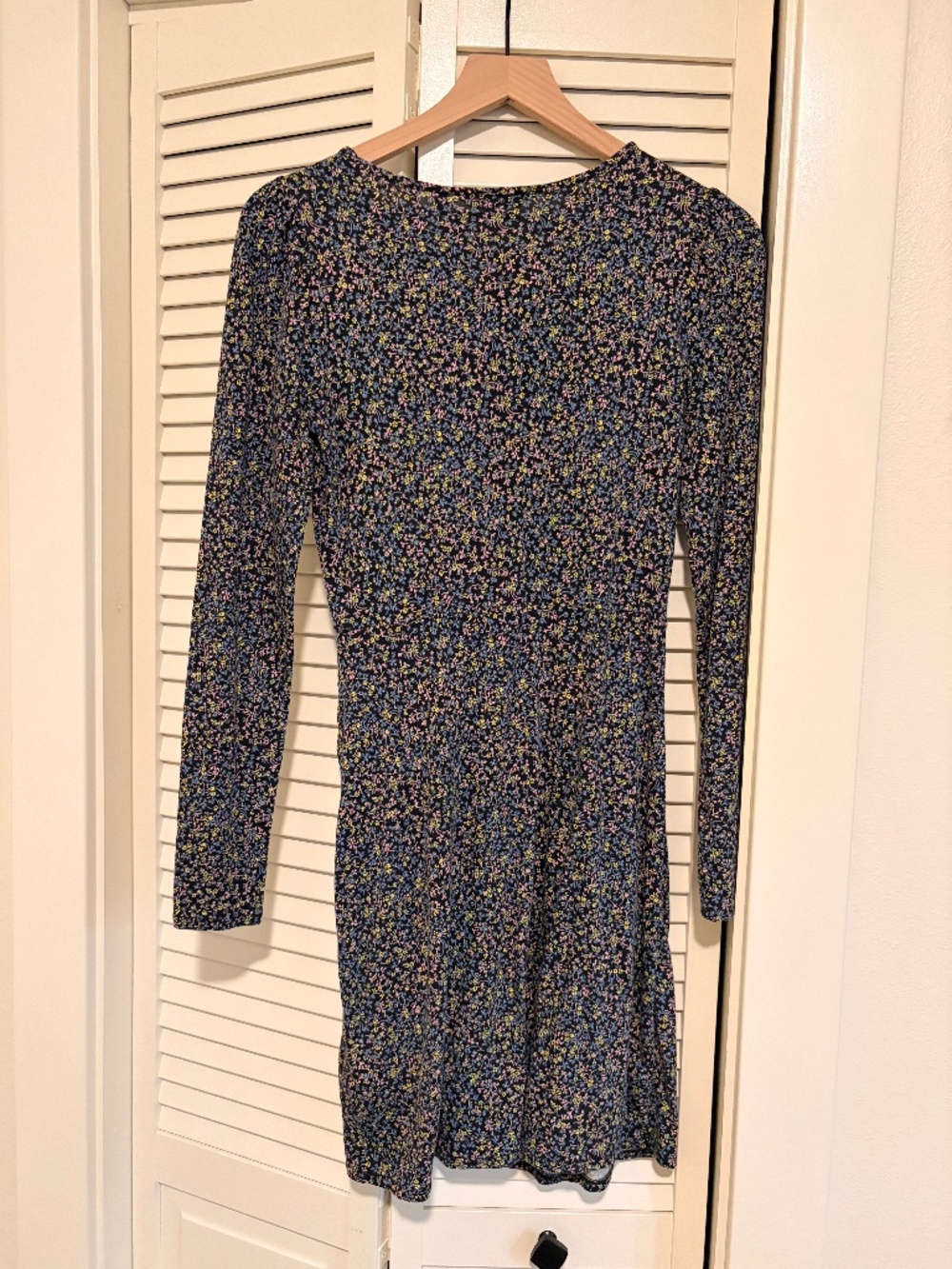Boden Floral Fitted Mini Dress